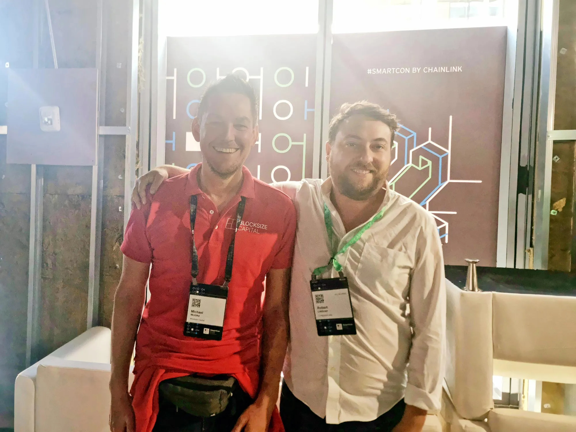 Head of Decentralized Finance in New York City (Michael Wutzke) and Compound Labs CEO (Robert Leshner)