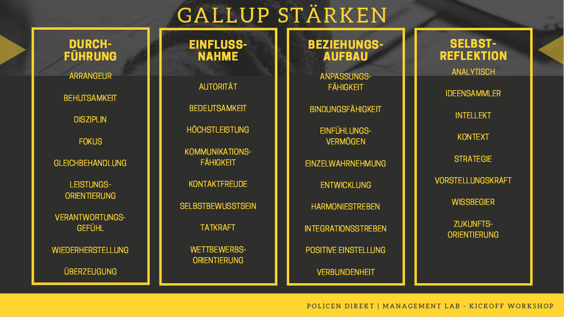 Gallup Strengths (in German)