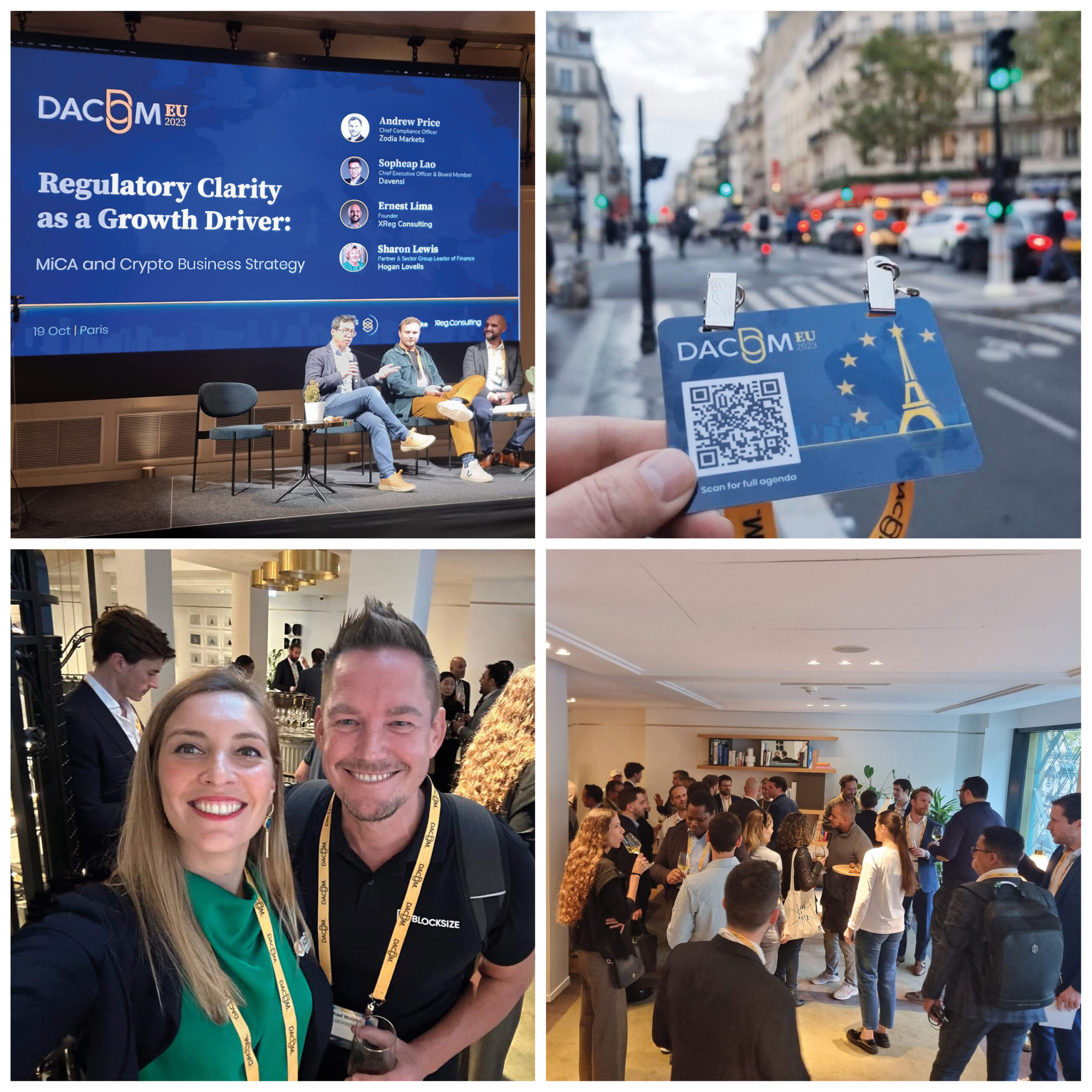 DACOM EU 2023 in Paris - crypto market regulation - MiCA - Michael Wutzke - Elodie die Marchi