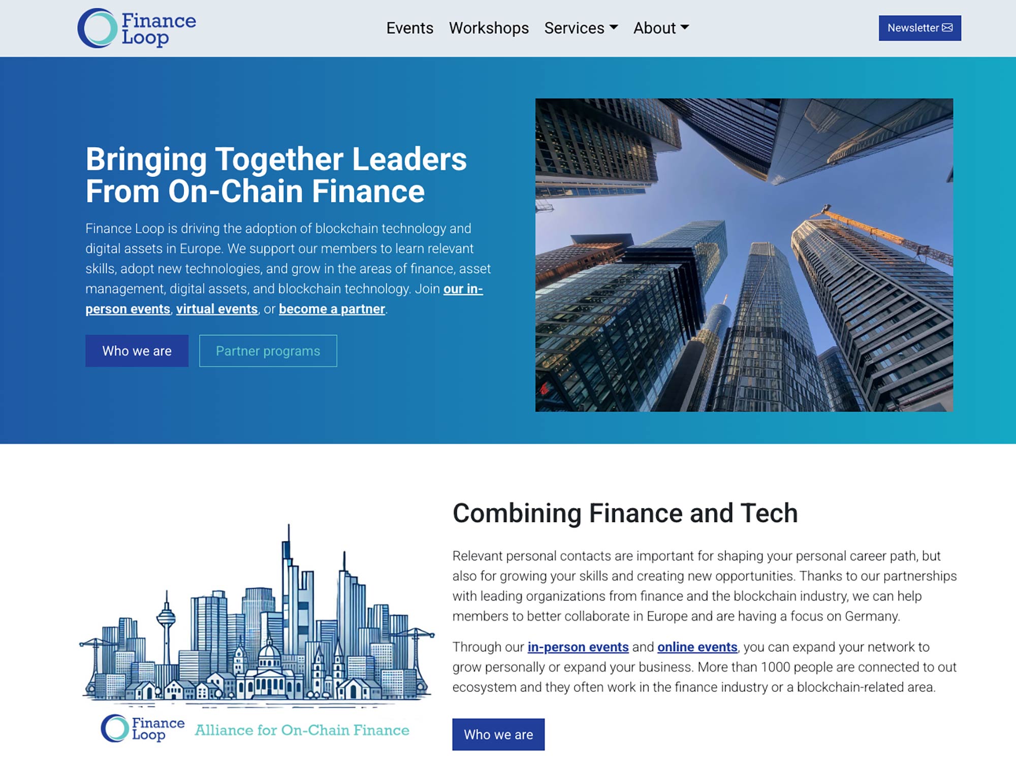 Finance Loop - digital assets community in Europe - crypto finance hub in Germany - Web3 Hub